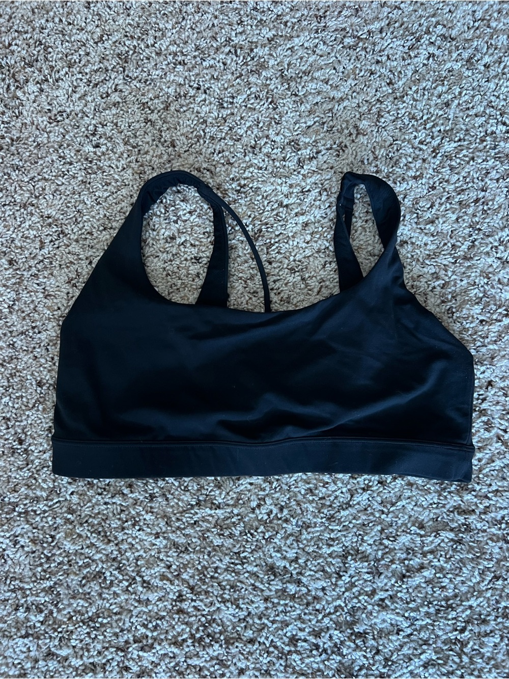 Athleta Black Lightweight Performance Sports Bra